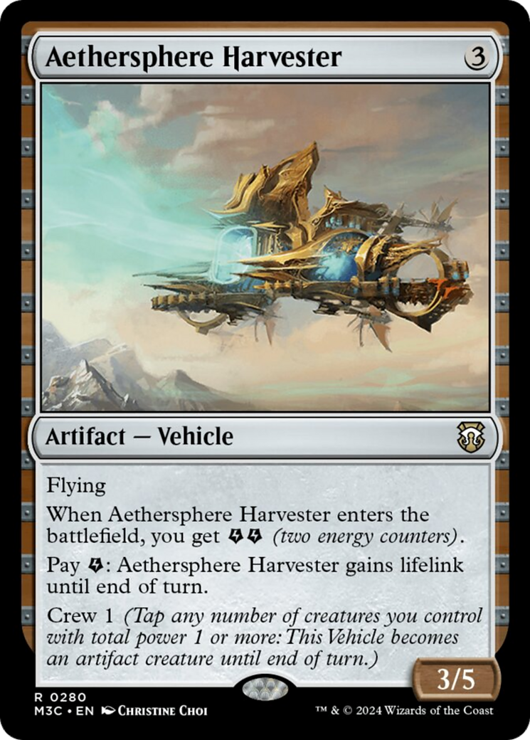 Aethersphere Harvester (Ripple Foil) [Modern Horizons 3 Commander] | The Time Vault CA