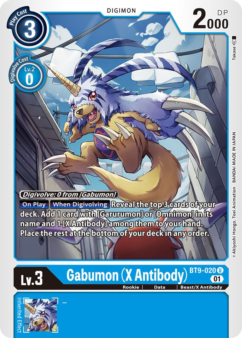 Gabumon (X Antibody) [BT9-020] [X Record] | The Time Vault CA