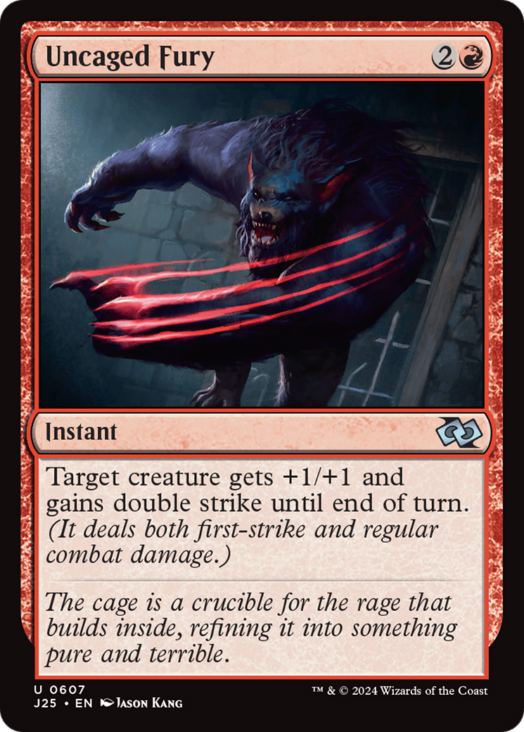 Uncaged Fury [Foundations Jumpstart] | The Time Vault CA