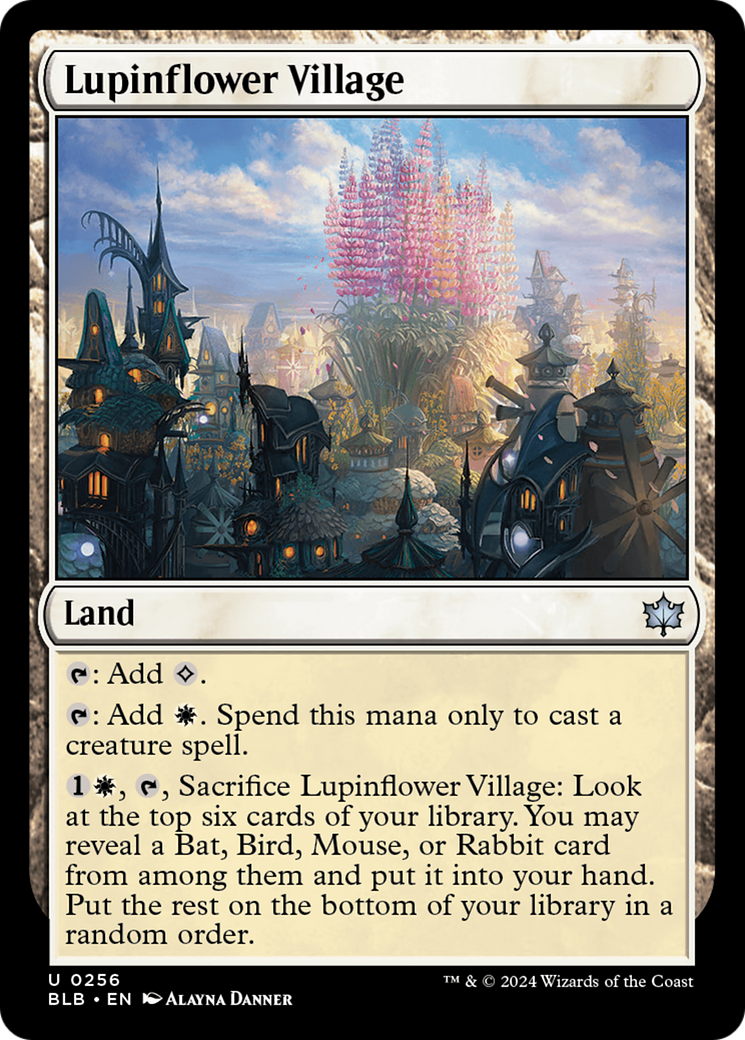 Lupinflower Village [Bloomburrow] | The Time Vault CA