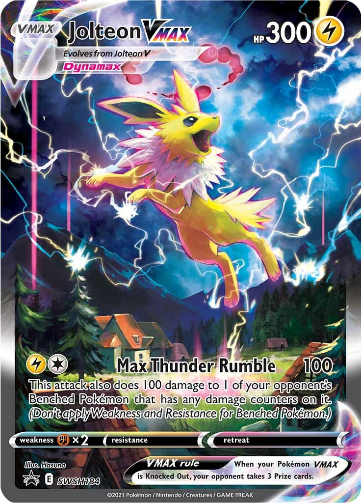 Jolteon VMAX (SWSH184) [Sword & Shield: Black Star Promos] | The Time Vault CA