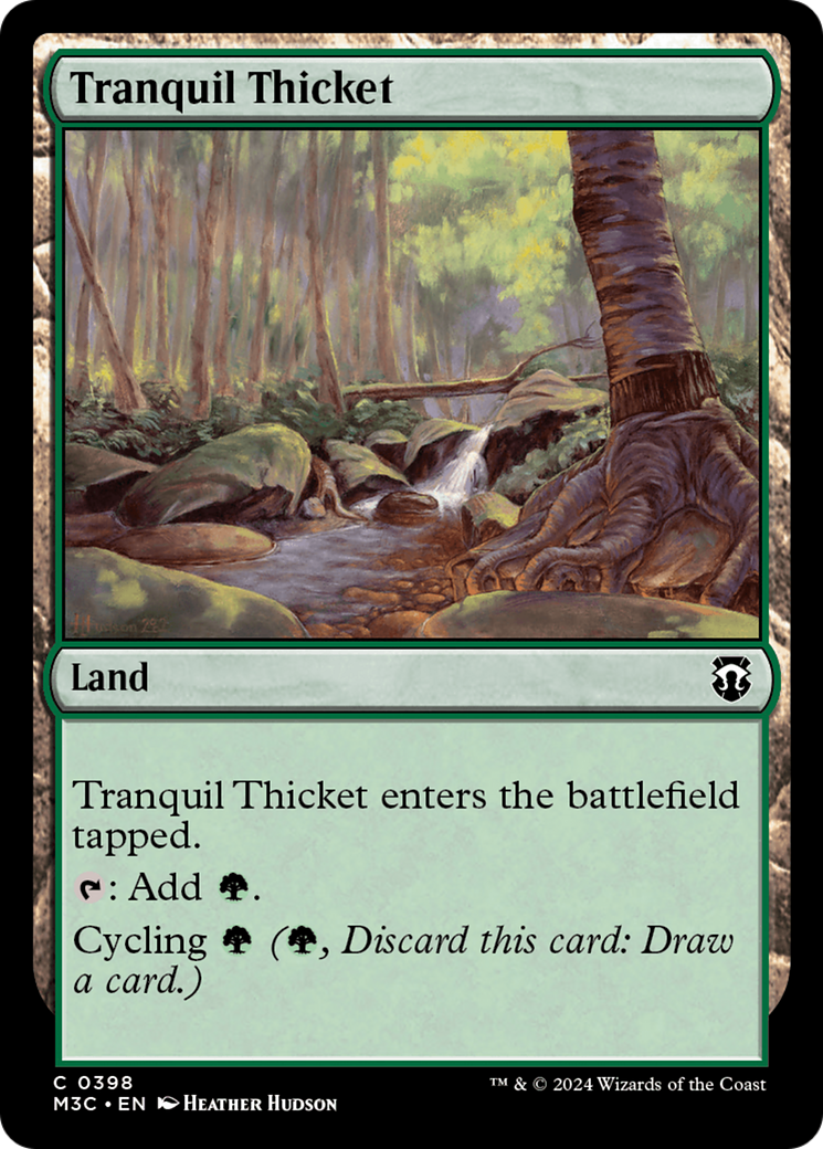 Tranquil Thicket (Ripple Foil) [Modern Horizons 3 Commander] | The Time Vault CA