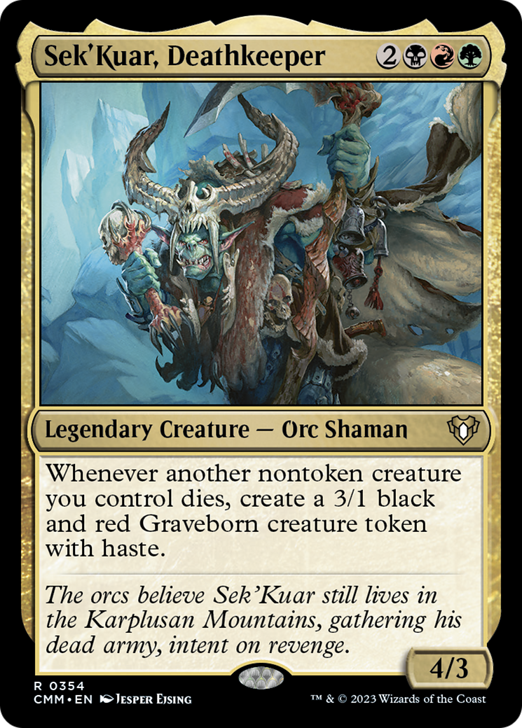 Sek'Kuar, Deathkeeper [Commander Masters] | The Time Vault CA