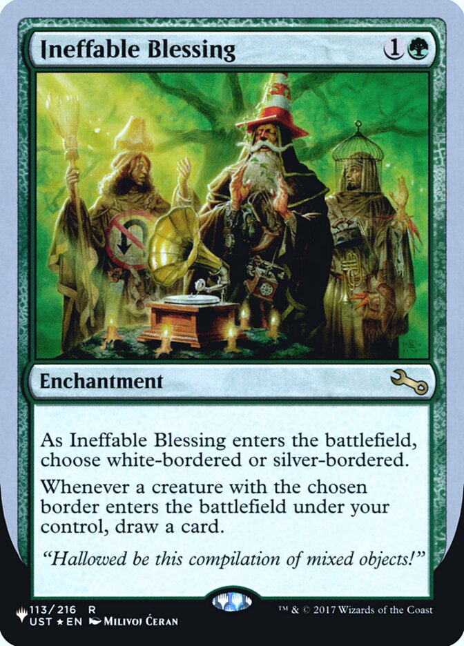 Ineffable Blessing (Bordered) (Unfinity Foil Edition) [The List] | The Time Vault CA