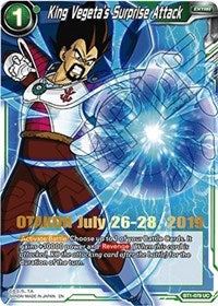 King Vegeta's Surprise Attack (OTAKON 2019) (BT1-079) [Promotion Cards] | The Time Vault CA