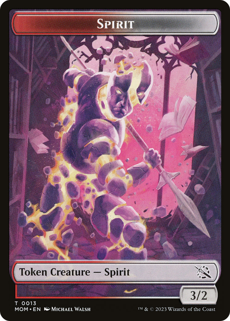 Elemental (09) // Spirit (13) Double-Sided Token [March of the Machine Tokens] | The Time Vault CA