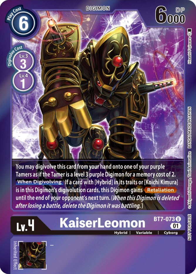 KaiserLeomon [BT7-073] (Event Pack 3) [Next Adventure Promos] | The Time Vault CA