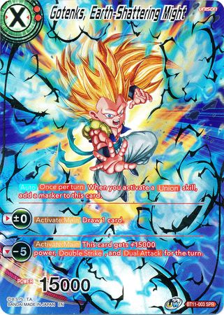 Gotenks, Earth-Shattering Might (SPR) (BT11-003) [Vermilion Bloodline 2nd Edition] | The Time Vault CA