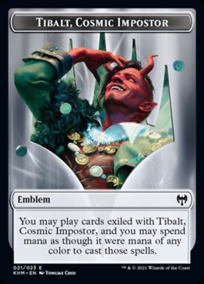 Tibalt, Cosmic Impostor Emblem [Kaldheim Tokens] | The Time Vault CA