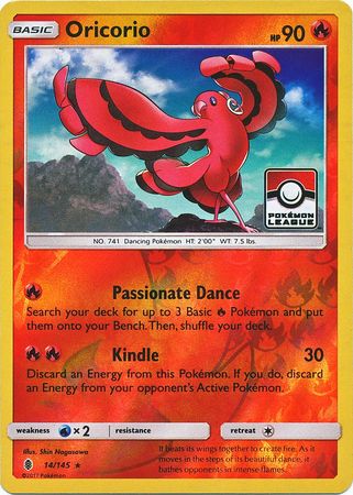 Oricorio (14/145) (League Promo) [Sun & Moon: Guardians Rising] | The Time Vault CA