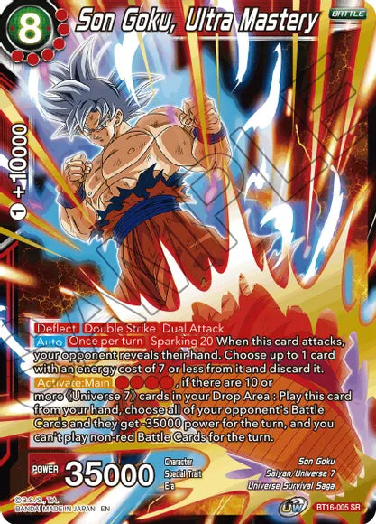 Son Goku, Ultra Mastery (BT16-005) [Realm of the Gods] | The Time Vault CA