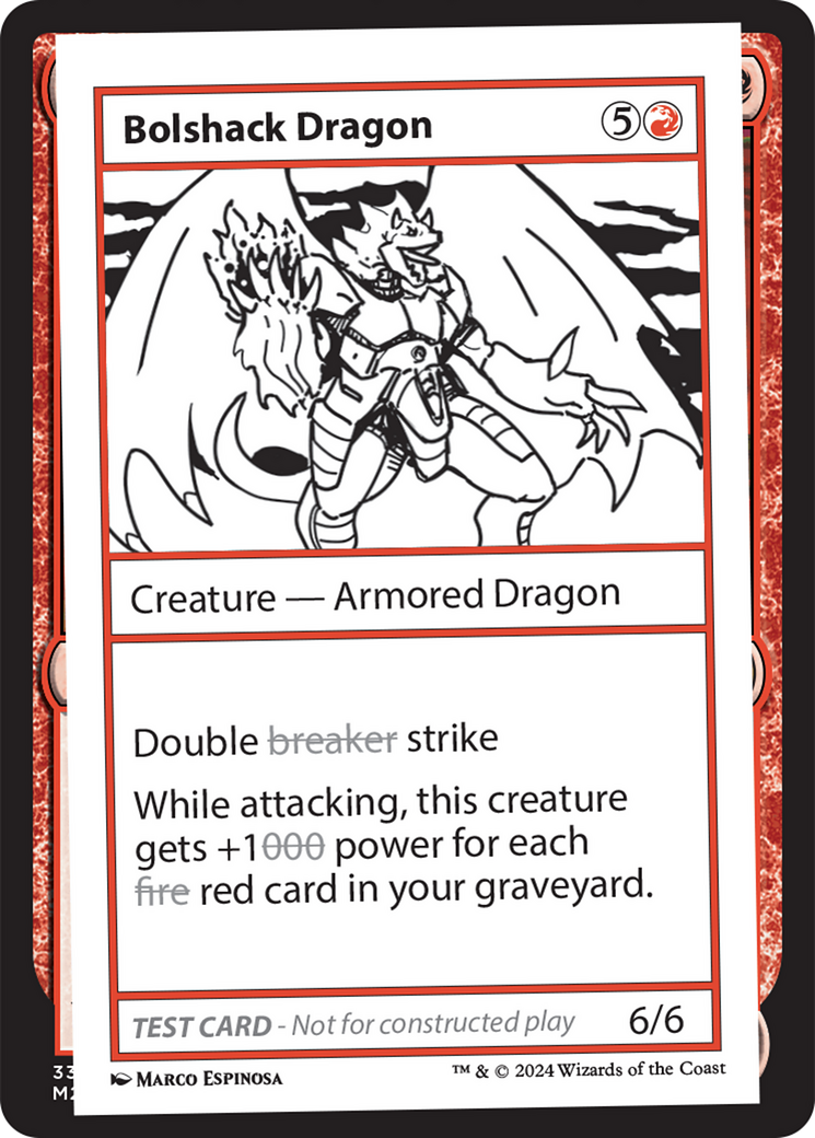 Bolshack Dragon [Mystery Booster 2 Playtest Cards] | The Time Vault CA