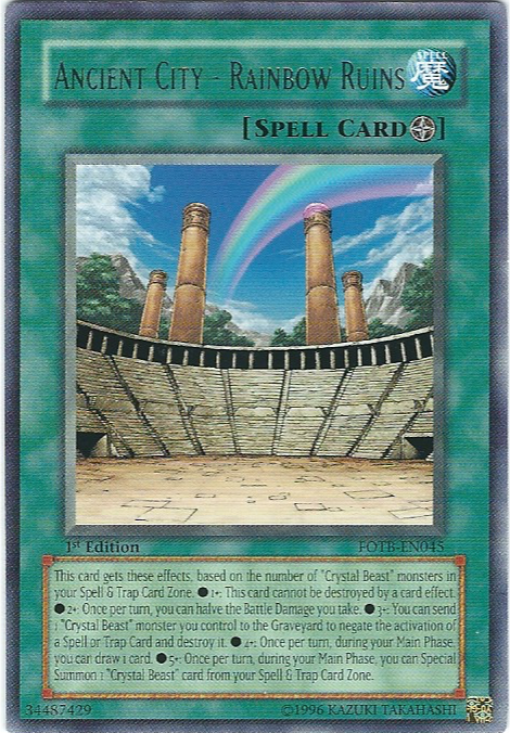 Ancient City - Rainbow Ruins [FOTB-EN045] Rare | The Time Vault CA