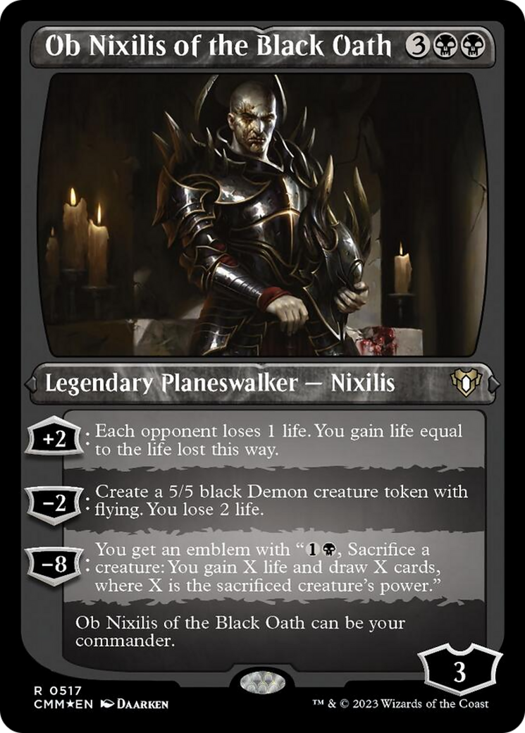 Ob Nixilis of the Black Oath (Foil Etched) [Commander Masters] | The Time Vault CA
