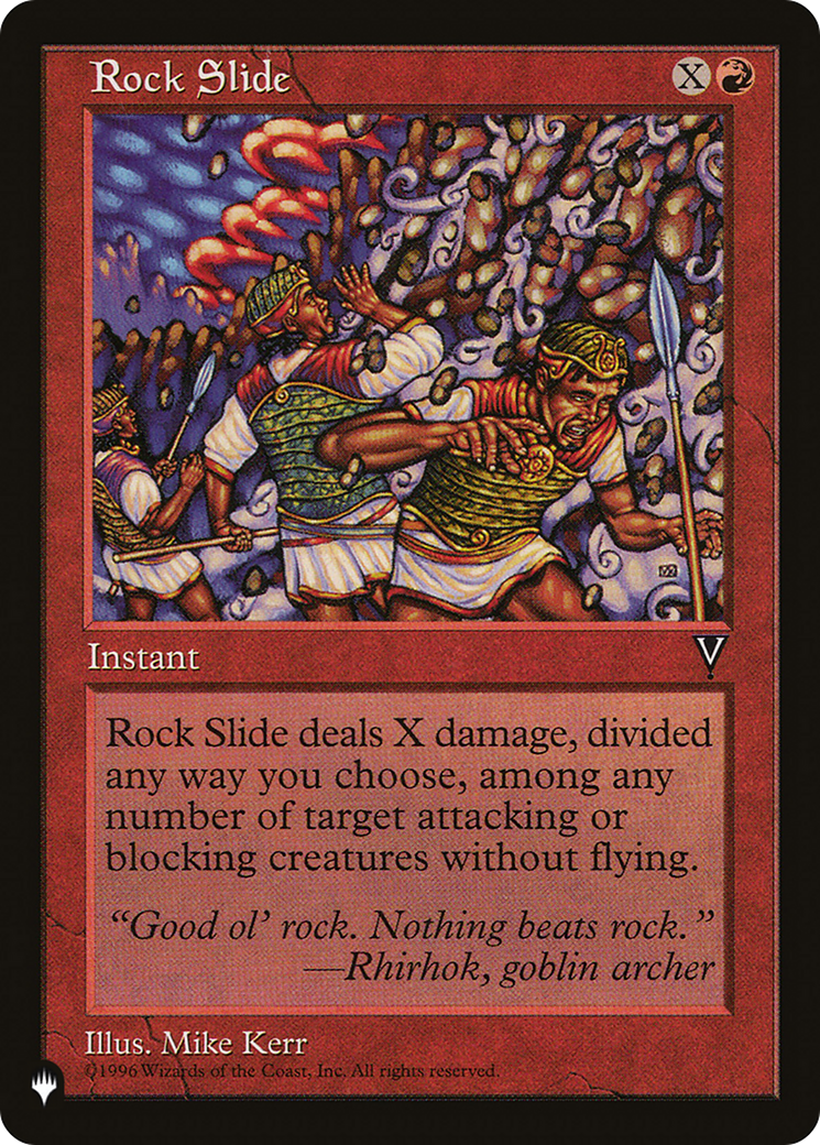 Rock Slide [The List] | The Time Vault CA