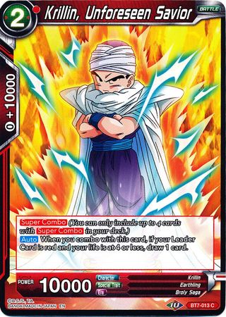Krillin, Unforeseen Savior (BT7-013) [Assault of the Saiyans] | The Time Vault CA