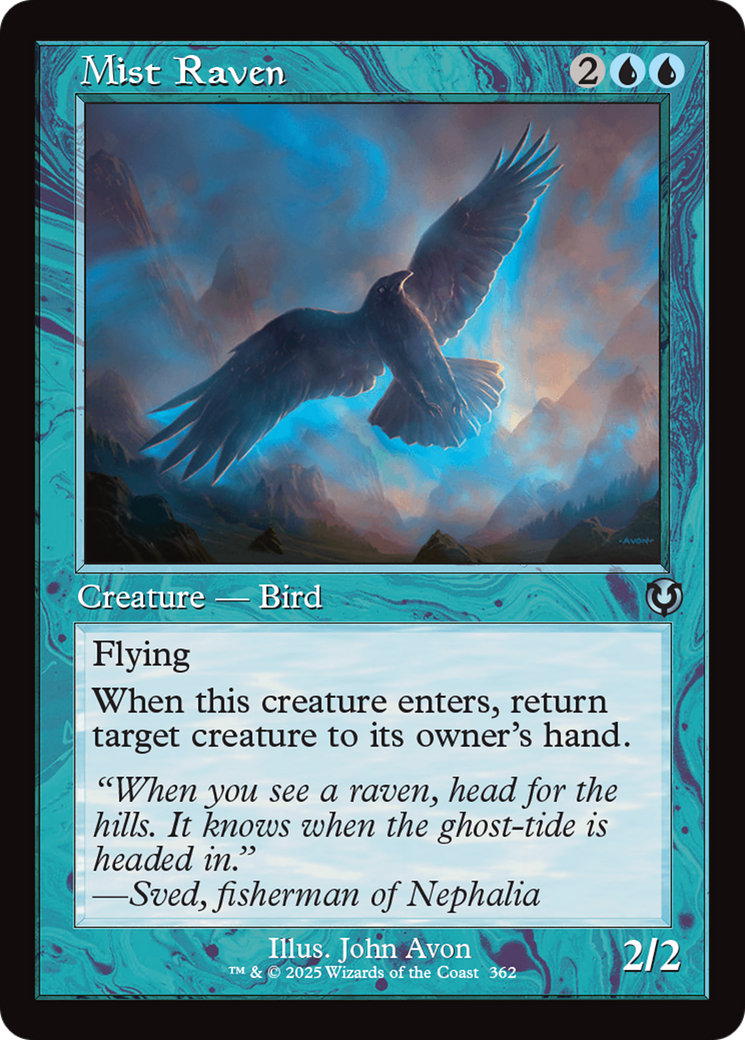 Mist Raven (Retro Frame) [Innistrad Remastered] | The Time Vault CA