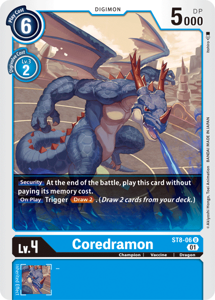 Coredramon [ST8-06] [Starter Deck: Ulforce Veedramon] | The Time Vault CA