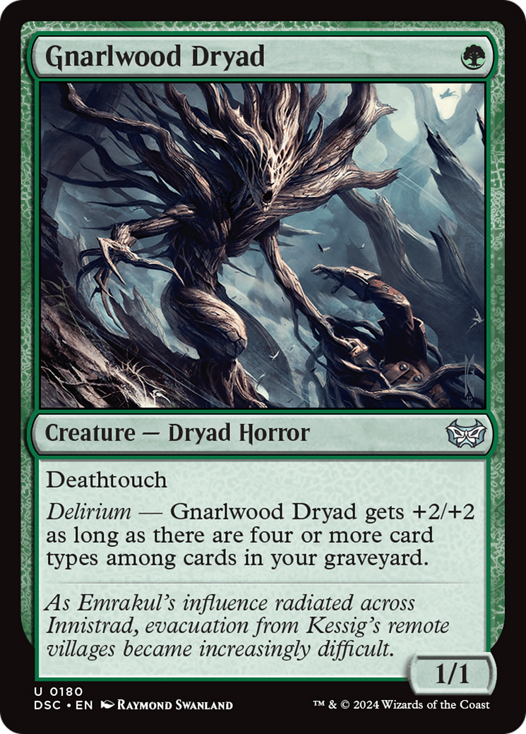 Gnarlwood Dryad [Duskmourn: House of Horror Commander] | The Time Vault CA