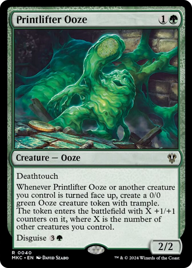 Printlifter Ooze [Murders at Karlov Manor Commander] | The Time Vault CA