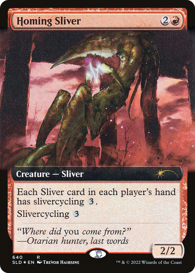 Homing Sliver (Extended Art) [Secret Lair Drop Promos] | The Time Vault CA