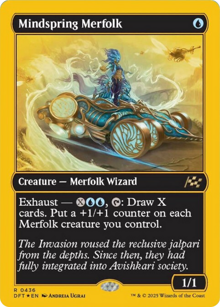 Mindspring Merfolk (First-Place Foil) [Aetherdrift] | The Time Vault CA