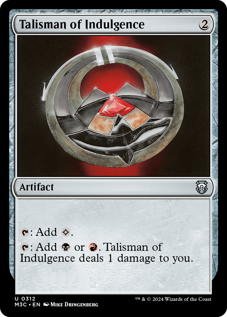 Talisman of Indulgence [Modern Horizons 3 Commander] | The Time Vault CA