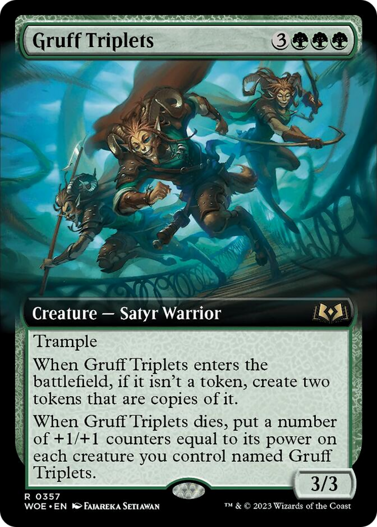 Gruff Triplets (Extended Art) [Wilds of Eldraine] | The Time Vault CA