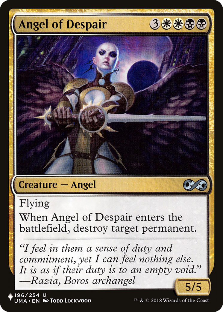 Angel of Despair [The List] | The Time Vault CA