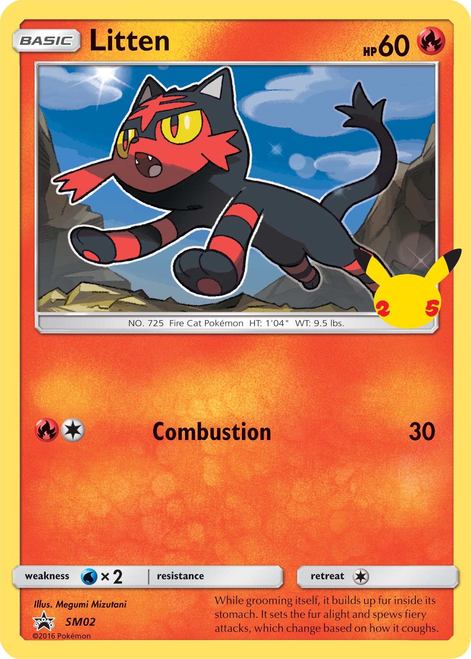 Litten (SM02) (Jumbo Card) [First Partner Pack] | The Time Vault CA