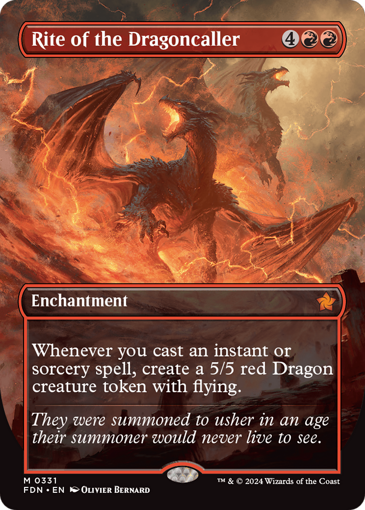 Rite of the Dragoncaller (Borderless) [Foundations] | The Time Vault CA