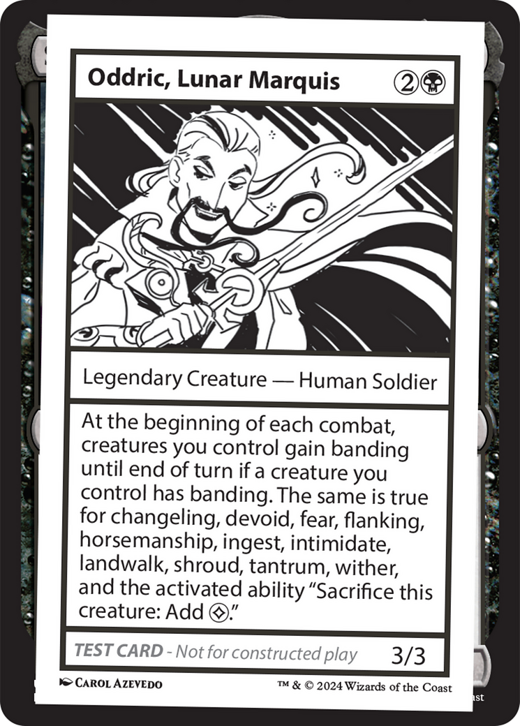 Oddric, Lunar Marquis [Mystery Booster 2 Playtest Cards] | The Time Vault CA