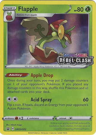 Flapple (SWSH022) (Prerelease Promo) [Sword & Shield: Black Star Promos] | The Time Vault CA