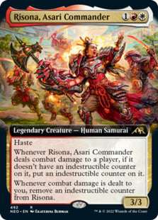 Risona, Asari Commander (Extended Art) [Kamigawa: Neon Dynasty] | The Time Vault CA