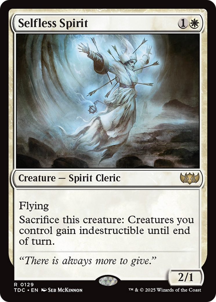 Selfless Spirit [Tarkir: Dragonstorm Commander] | The Time Vault CA