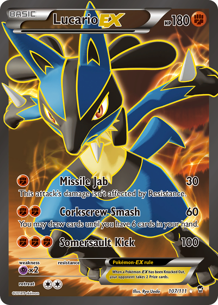 Lucario EX (107/111) [XY: Furious Fists] | The Time Vault CA