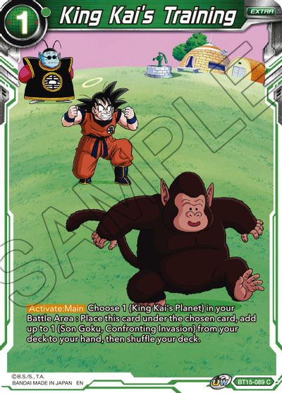 King Kai's Training (BT15-089) [Saiyan Showdown] | The Time Vault CA
