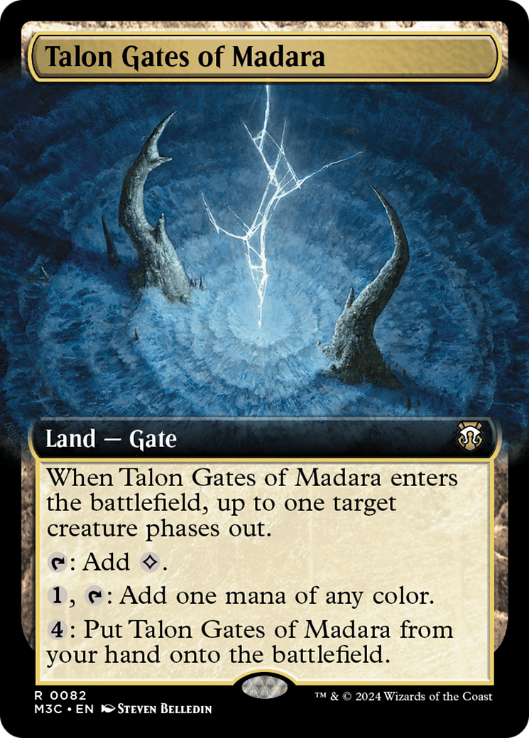 Talon Gates of Madara (Extended Art) (Ripple Foil) [Modern Horizons 3 Commander] | The Time Vault CA