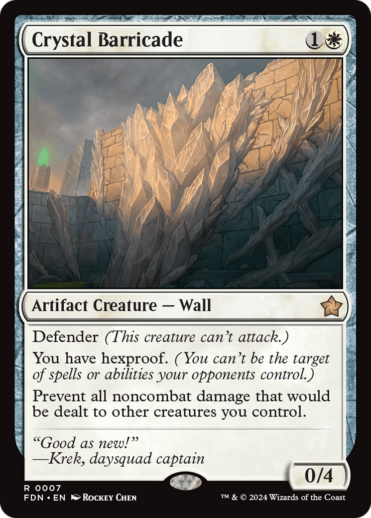 Crystal Barricade [Foundations] | The Time Vault CA