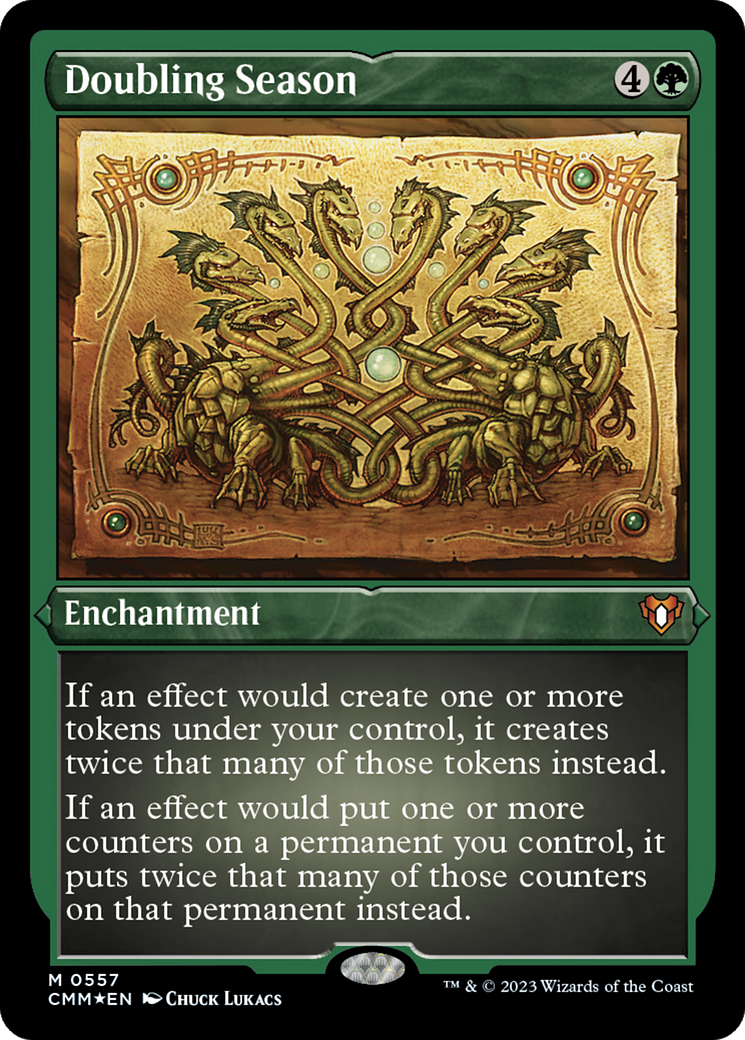 Doubling Season (Foil Etched) [Commander Masters] | The Time Vault CA