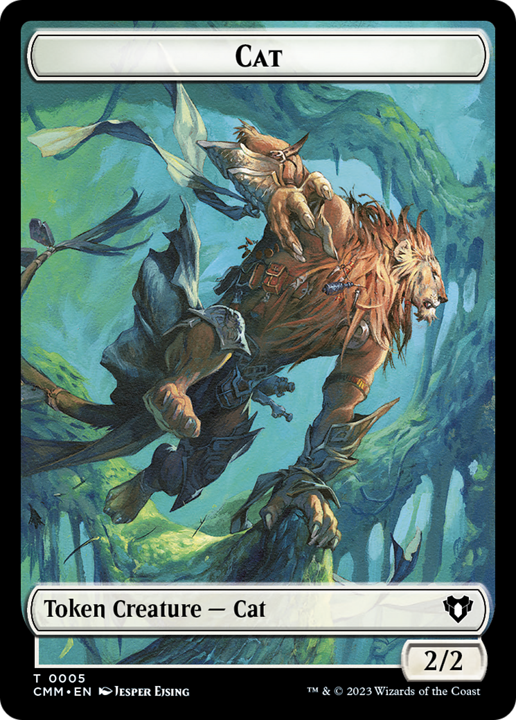 Clue // Cat (0005) Double-Sided Token [Commander Masters Tokens] | The Time Vault CA