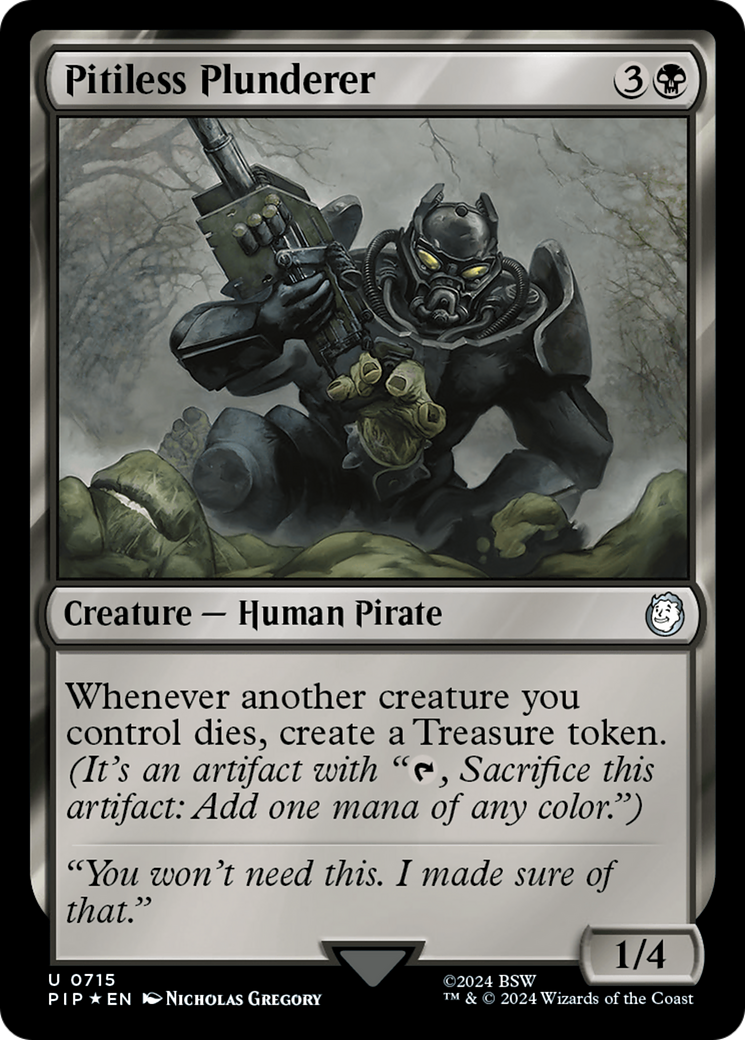 Pitiless Plunderer (Surge Foil) [Fallout] | The Time Vault CA