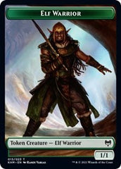 Elf Warrior // Bear Double-Sided Token [Kaldheim Tokens] | The Time Vault CA