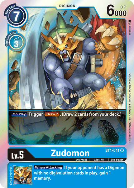 Zudomon [BT1-041] [Release Special Booster Ver.1.0] | The Time Vault CA