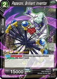 Paparoni, Brilliant Inventor (Divine Multiverse Draft Tournament) (DB2-139) [Tournament Promotion Cards] | The Time Vault CA