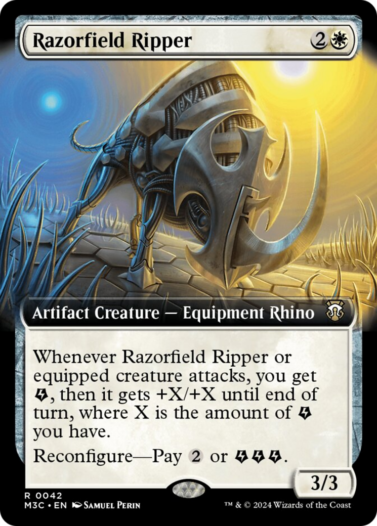 Razorfield Ripper (Extended Art) (Ripple Foil) [Modern Horizons 3 Commander] | The Time Vault CA