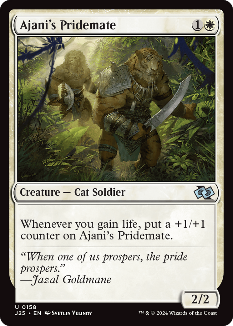 Qala, Ajani's Pridemate (Anime) [Foundations Jumpstart] | The Time Vault CA