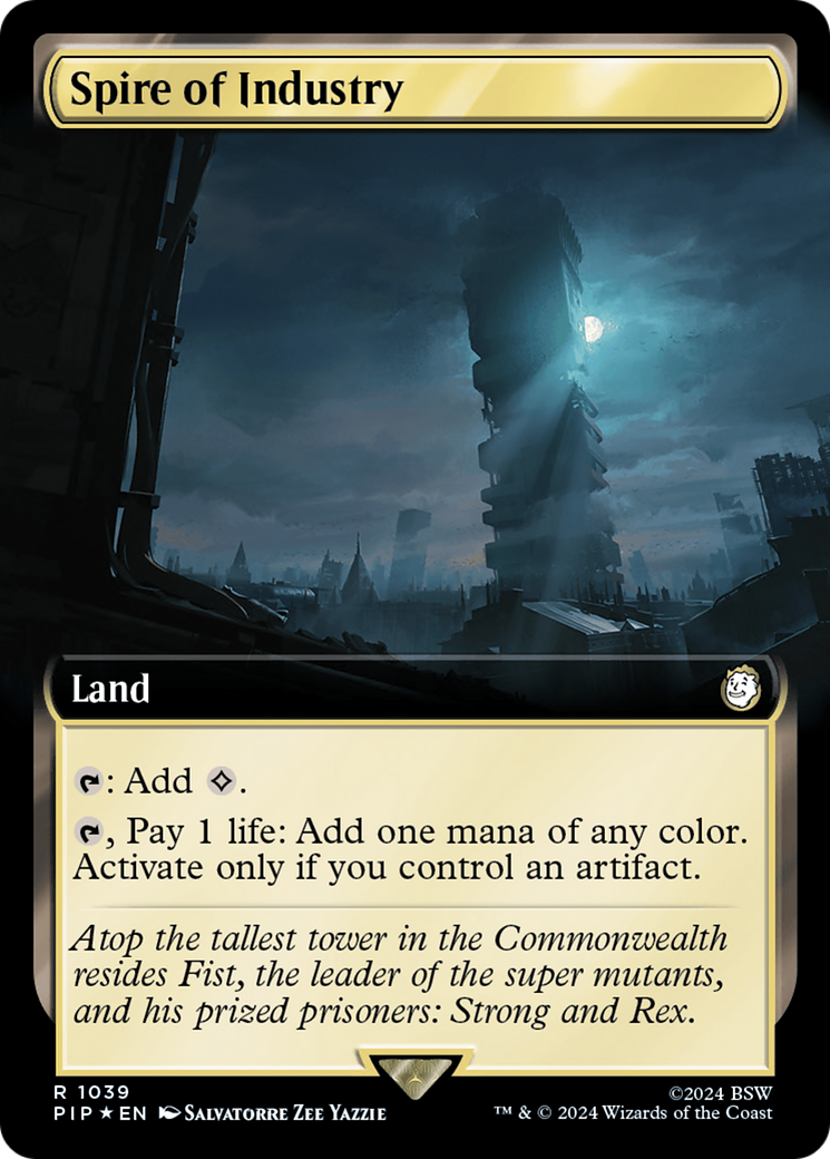Spire of Industry (Extended Art) (Surge Foil) [Fallout] | The Time Vault CA
