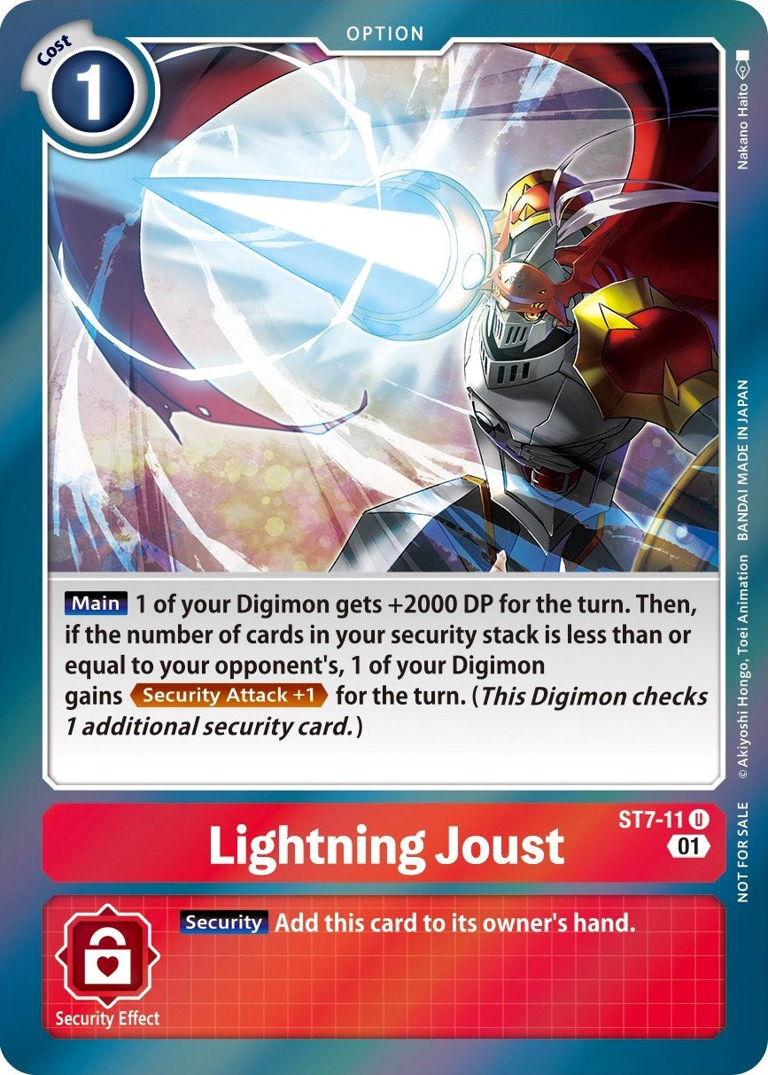 Lightning Joust [ST7-11] (Gen Con 2022) [Starter Deck: Gallantmon Promos] | The Time Vault CA