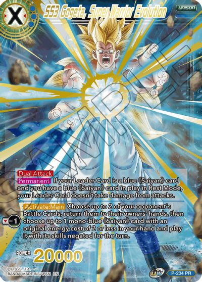 SS3 Gogeta, Super Warrior Evolution (Alternate Art) (P-234) [Special Anniversary Set 2021] | The Time Vault CA